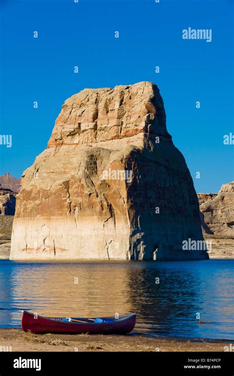 Lone Rock Lake Powell In The Glen Canyon National Recreation Area