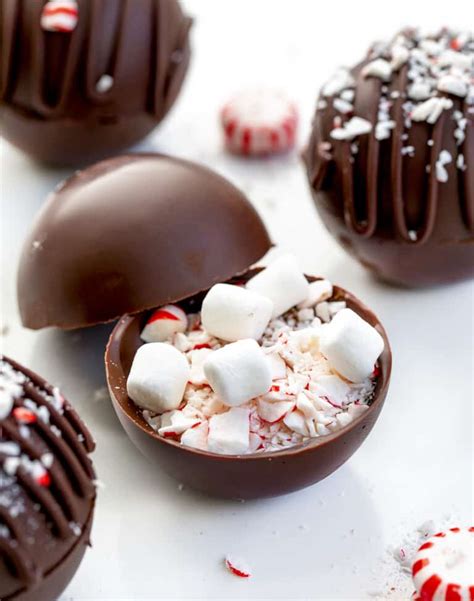 Peppermint Hot Cocoa Bombs I Am Baker