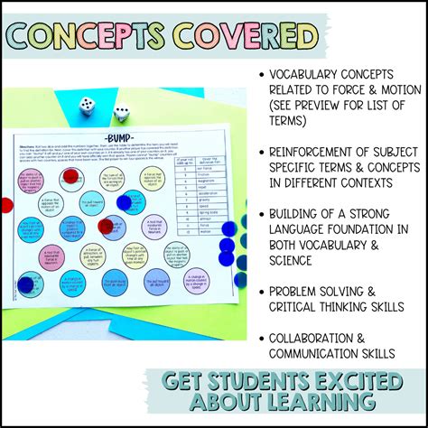 Force And Motion Science Vocabulary Games Made By Teachers