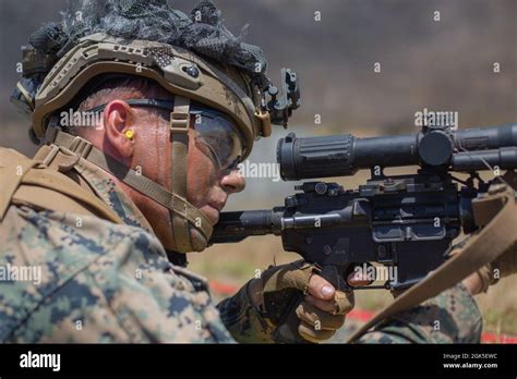 U S Marine Corps Lance Cpl Jvan Burleson A Rifleman With St