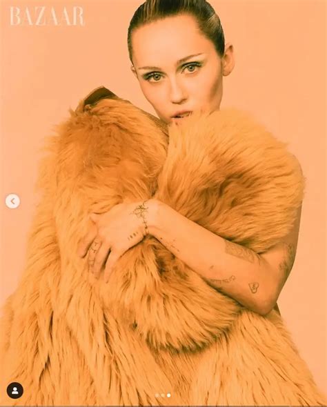 Miley Cyrus Bares All In Her Lingerie For The Cover Of The Magazine While Also Revealing Her