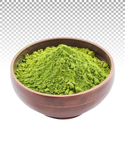 Premium Psd Matcha Green Tea Powder Isolated