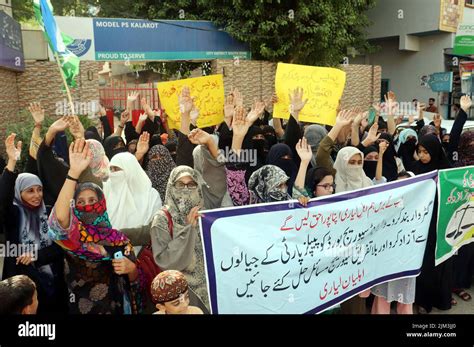 Hyderabad Pakistan August Activists Of Jamat E Islami Ji