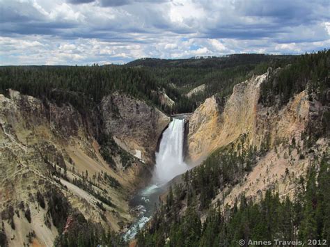 Red Rock Point View Lower Yellowstone Falls