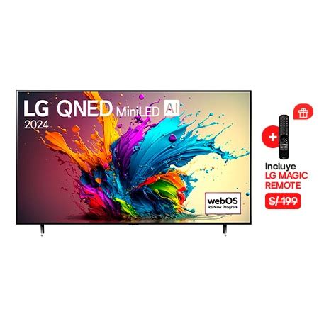 86 Smart TV LG QNED MiniLED AI QNED90 4K de pulgadas 2024 - 86QNED90TSA ...