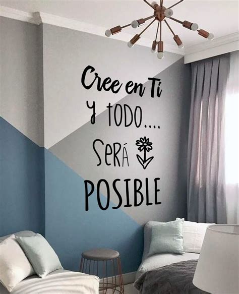 Vinil Decorativo Para Pared Vinilo Frases Letras Cree En Ti Frases