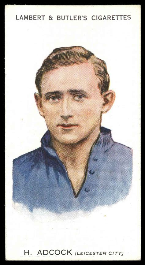 Lambert & Butler – ‘Footballers 1930-31’ #1 H. Adcock (Leicester City ...