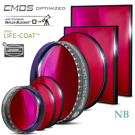 Baader S II Narrowband Filters 6 5nm CMOS Optimized