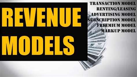 Revenue Models Explained With Examples Youtube