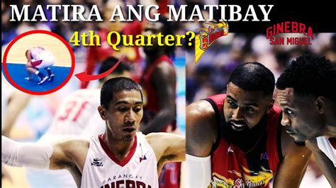 Ginebra Vs Smb Matira Ang Matibay Scottie Thompson Th Quarter