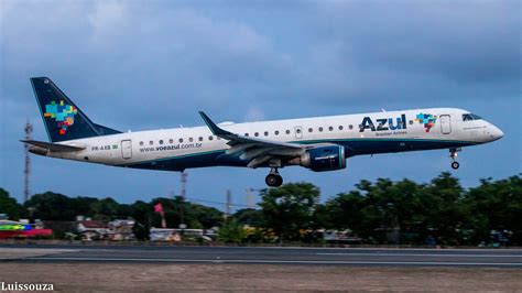 AZUL AIRLINES ERJ 195 PR AXB About To Land RWY18 SBRF Reci Flickr