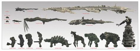 All Colossi Sizes Chart Shadow Of The Colossus Colossus Drawing Meme