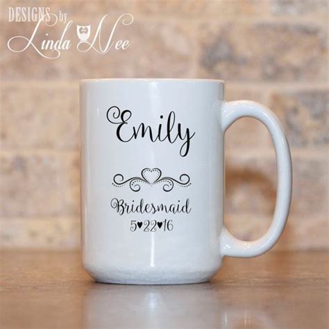 Personalized Bridesmaid Mug Bridesmaid Gift Bridesmaid Mug Etsy