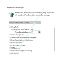 Den Energiesparplan Ultimative Leistung Aktivieren