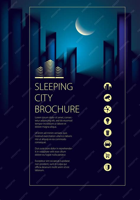 Premium Vector | Night city traveling tourist guide book. Brochure