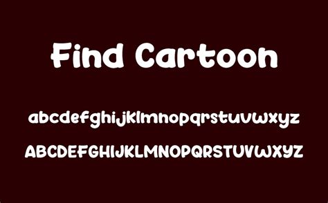 Find Cartoon Free Font