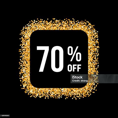 Gold Discount Stock Illustration Download Image Now Abstract