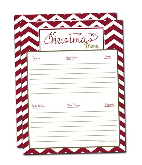 Our Christmas Dinner Menu + Free Printable Menu Planner 2 - Food Life Design