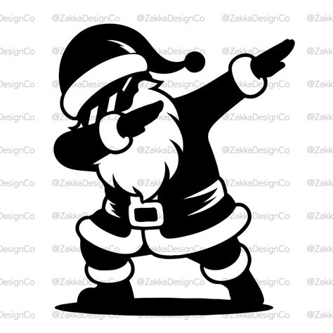 Santa Dab Dance Svg Funny Christmas Svg Santa Dabbing T Etsy