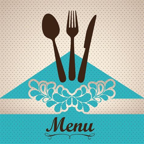 Restaurant menu cover vector