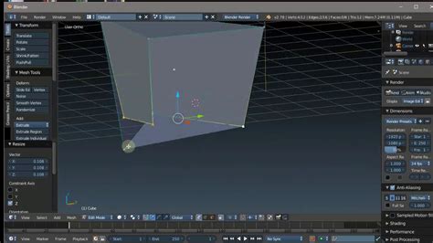 Alinear V Rtices Mediante Escalar En Blender Ep Youtube