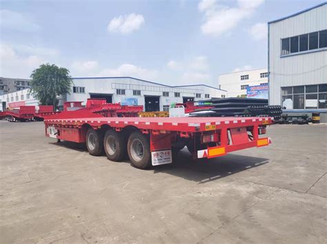 Fengyuan Brand Lowbed Semi Trailer With Axles China Truck Trailer