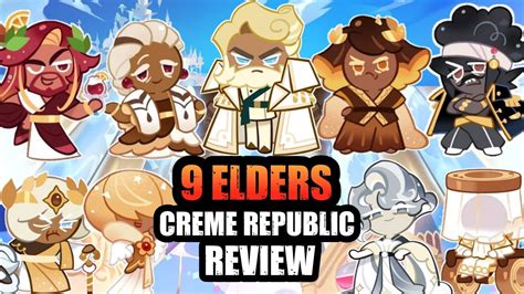 9 ELDERS CREME REPUBLIC REVIEW COOKIE RUN KINGDOM YouTube