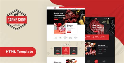 Carneshop Butcher Meat Shop Html Template Bootstrap