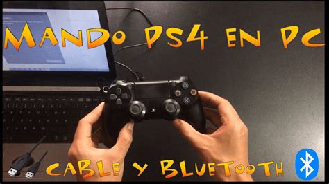 Como Conectar Jugar Mando de PS4 en PC Inalámbrico y con Cable