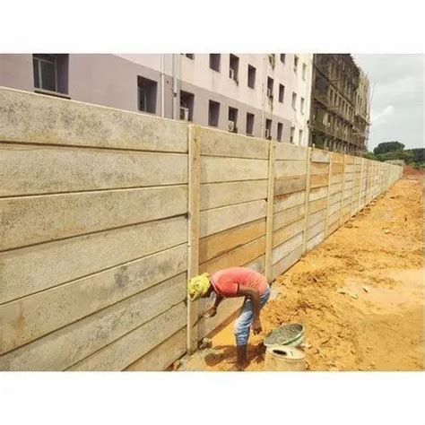 RCC Boundary Wall Residential Compound Wall Thickness 2 6 Inch At