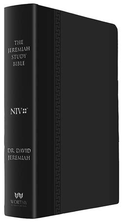 NIV Black Genuine Leather Jeremiah Study Bible - DavidJeremiah.org