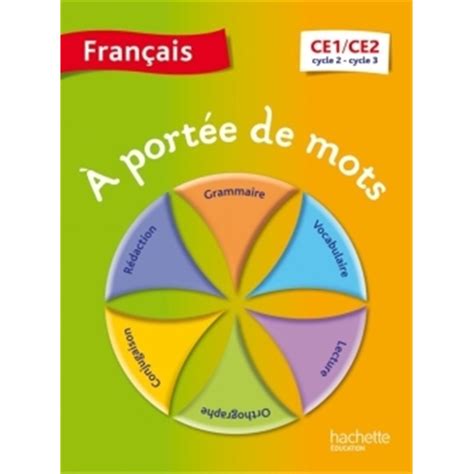 A portée de mots Français CE1 CE2 Livre élève Ed 2014 Jean