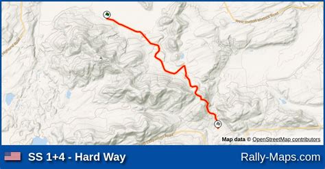 Ss 14 Hard Way Stage Map Wild West Pro Rally 1996 🌍 Rally