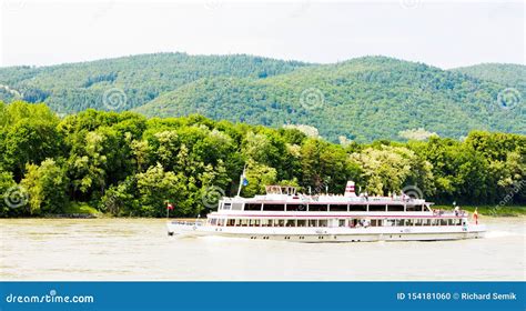 Cruise Ship on the Danube River, Wachau, Lower Austria, Austria Stock Photo - Image of transport ...