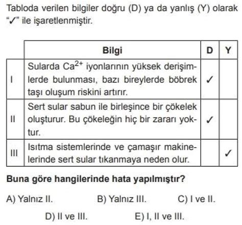 10 Sınıf Kimya Test 19 Kimya Her Yerde 1 Test Çöz Dersyap