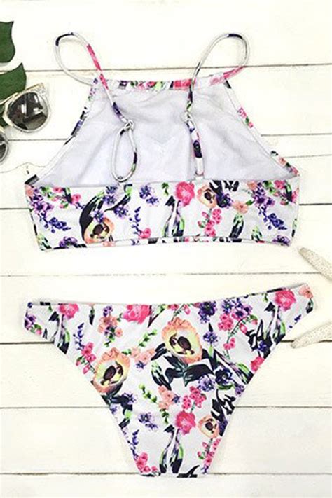 Beneath The Garden Floral Tank Bikini Set