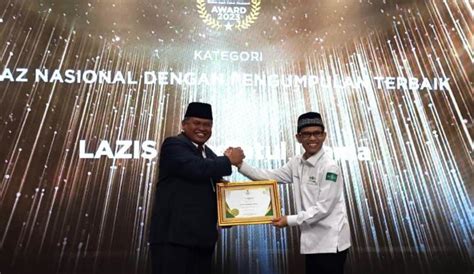 jadi laznas kategori pengumpulan terbaik lazisnu terima baznas award