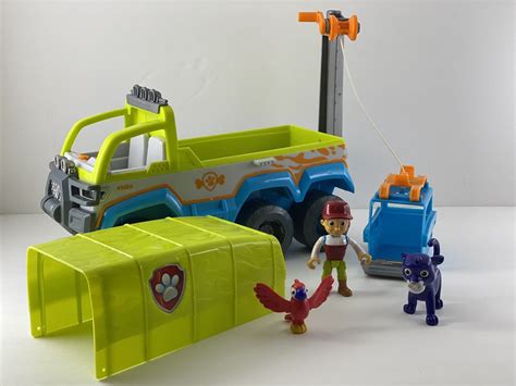 Paw Patrol Jungle Rescue Paw Terrain Toy Vehicle With Sounds And Lights And Figures Ebay