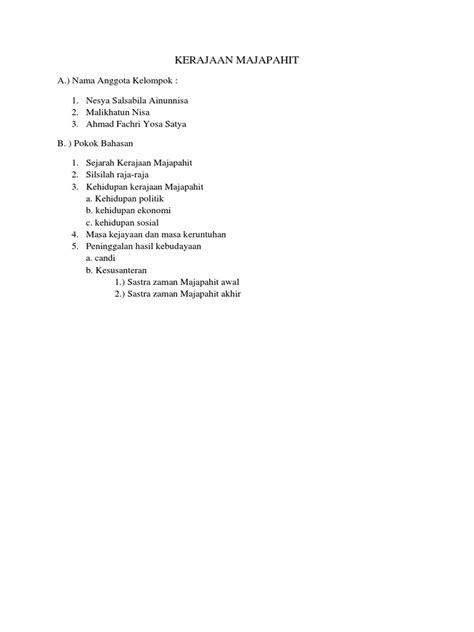 Kerajaan Majapahit Pdf Sejarah