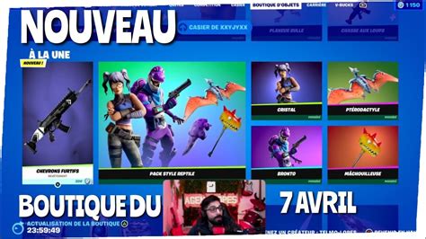 Boutique FORTNITE Du 7 Avril Item Shop April 7 YouTube