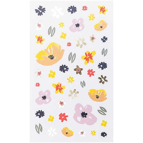 Paper Poetry Sticker Crafted Nature Blumen rosa 130 Stück 3257913