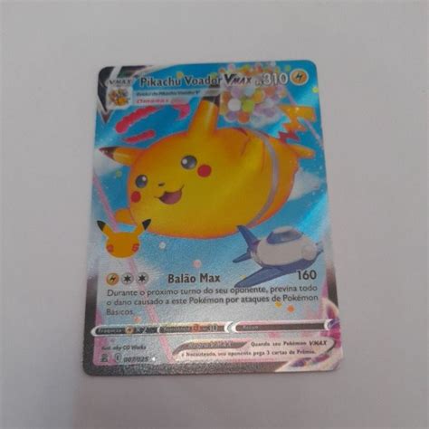 Pikachu Voador Vmax set Pokémon Celebrações Shopee Brasil