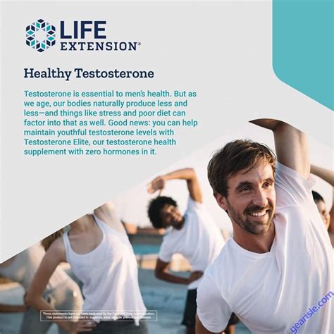 Life Extension Testosterone Elite 30 Vegetarian Caps Non GMO