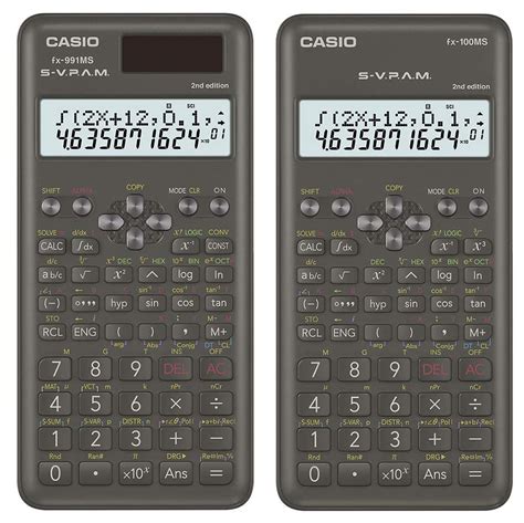 Casio Fx 991ms 2nd Gen Scientific Calculator And Casio Fx 100ms 2nd Gen Scientific Calculator