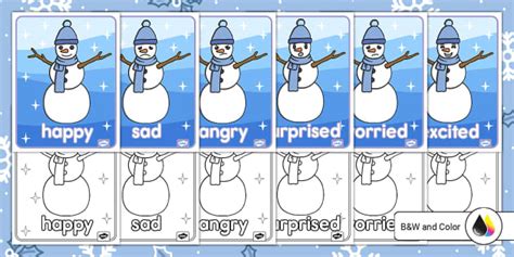 Snowman Emotions Posters öğretmen Yaptı Twinkl