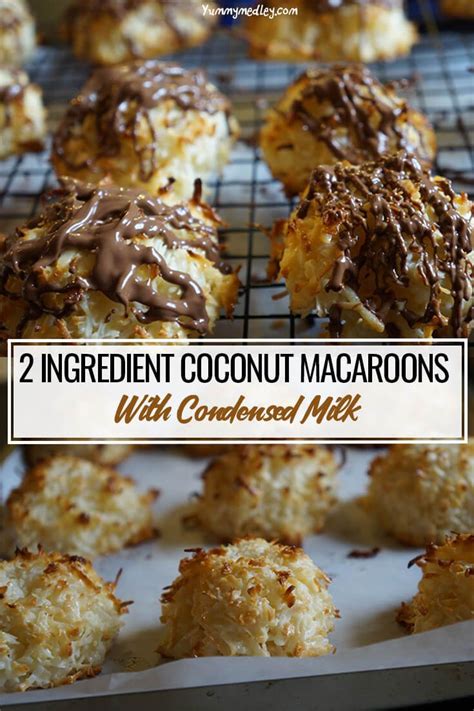 2 Ingredient Coconut Macaroons Condensed Milk No Egg Макаруны Десерты