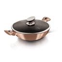 Wok Garnek Granitowy Cm L Berlinger Haus Metallic Line Rose Gold