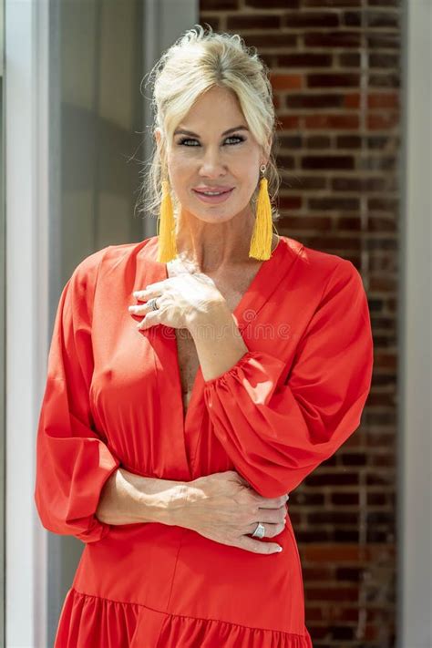 Exuding Elegance Blonde Beauty Radiates Confidence And Timeless Charm Stock Image Image Of