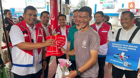 Pengguna Pertamax Di Spbu Medan Tak Sangka Dapat Hadiah Handphone Pada