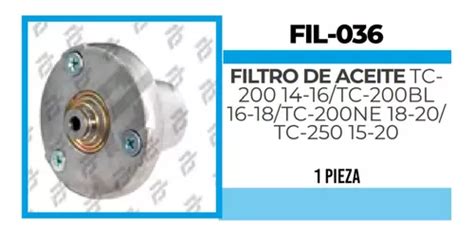 Filtro De Aceite Centrifugo Tc Tc Meses Sin Inter S